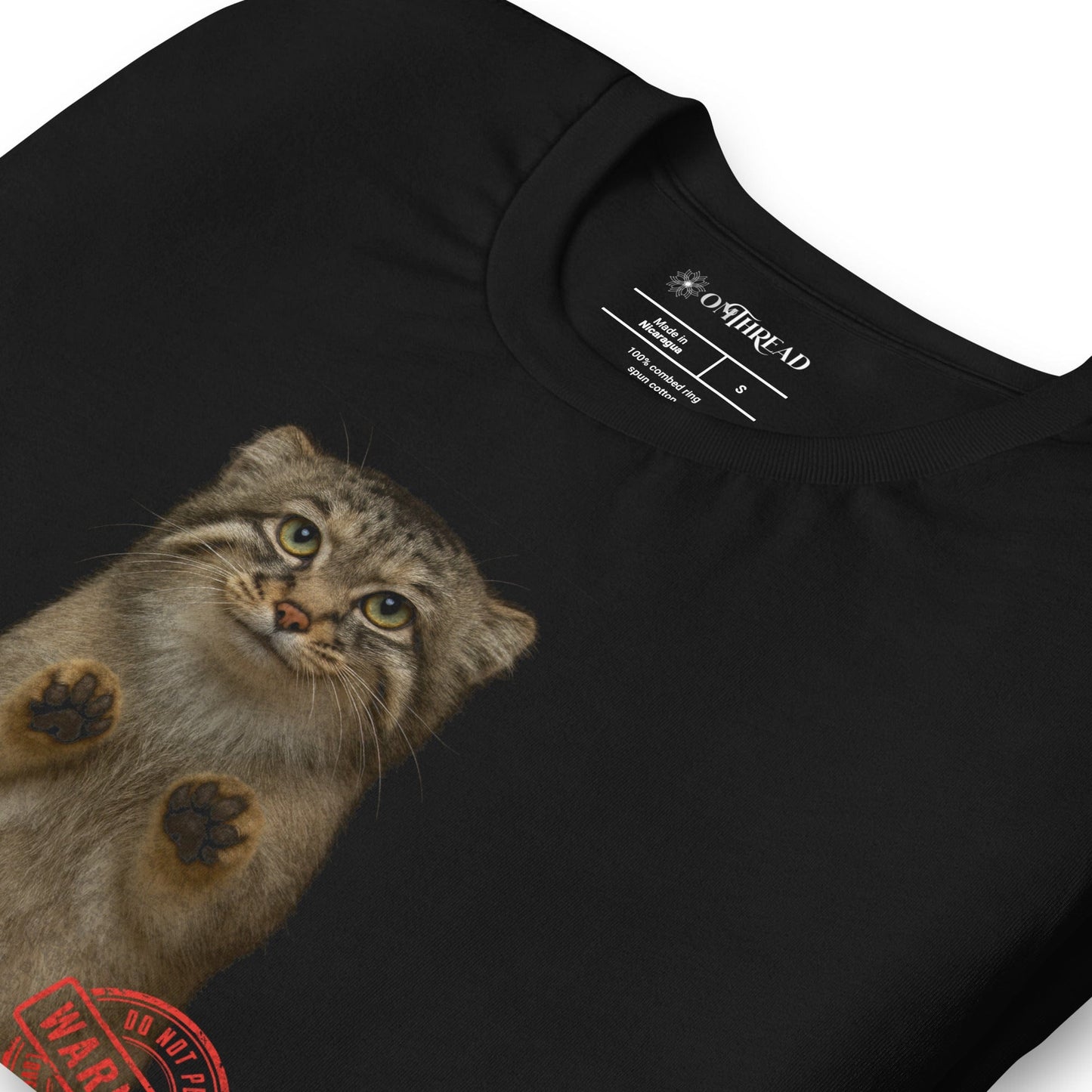 OMTHREAD Pallas Cat Property of the Wild, Warning Do Not Pet - Love from a Distance Funny T-Shirt