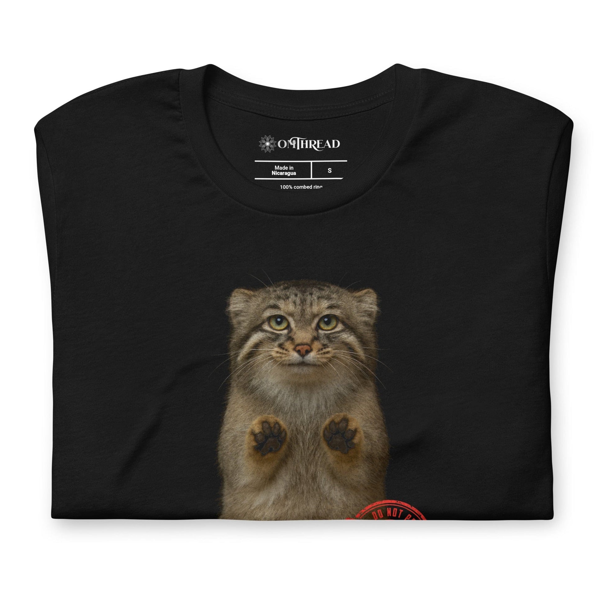 OMTHREAD Pallas Cat Property of the Wild, Warning Do Not Pet - Love from a Distance Funny T-Shirt