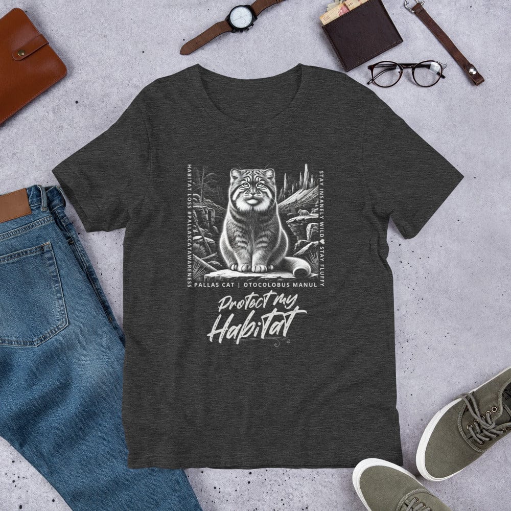 OMTHREAD Pallas Cat: Protect My Habitat - Near Threatened Species Tee