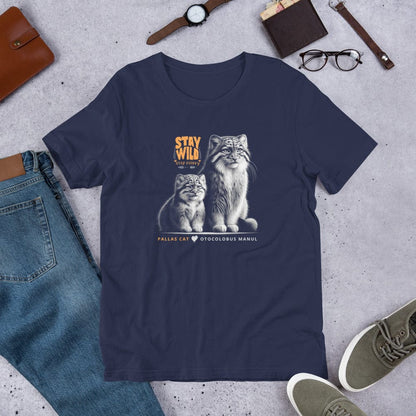 OMTHREAD Pallas Cats: Stay Wild, Stay Fluffy Conservation Tee