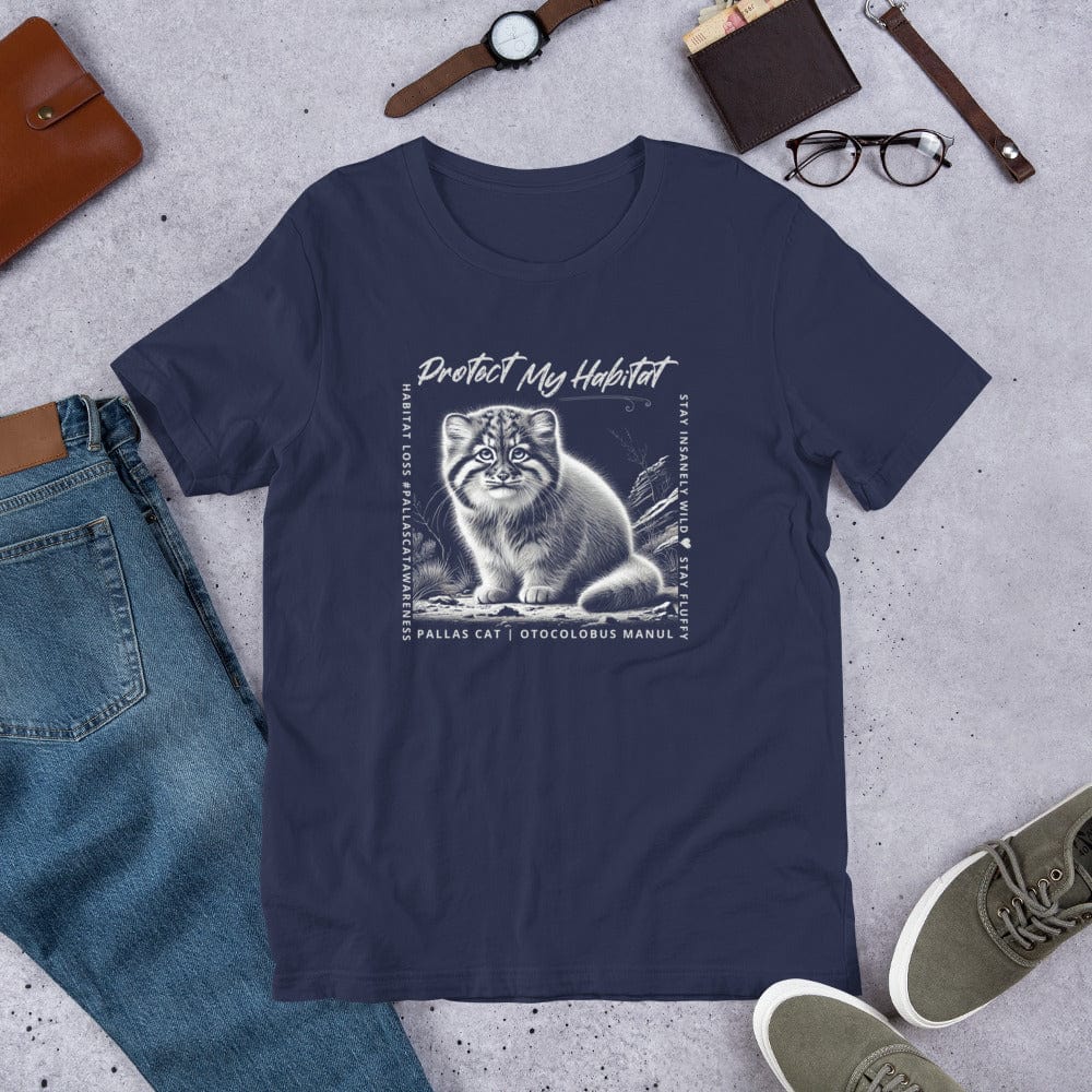 OMTHREAD Pallas Kitten, Otocolobus Manul : Protect My Habitat Tee