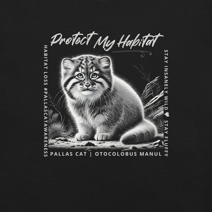 OMTHREAD Pallas Kitten, Otocolobus Manul : Protect My Habitat Tee