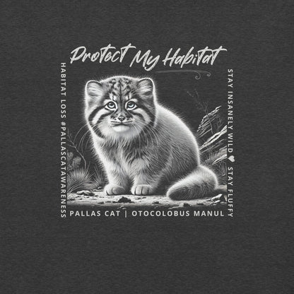 OMTHREAD Pallas Kitten, Otocolobus Manul : Protect My Habitat Tee