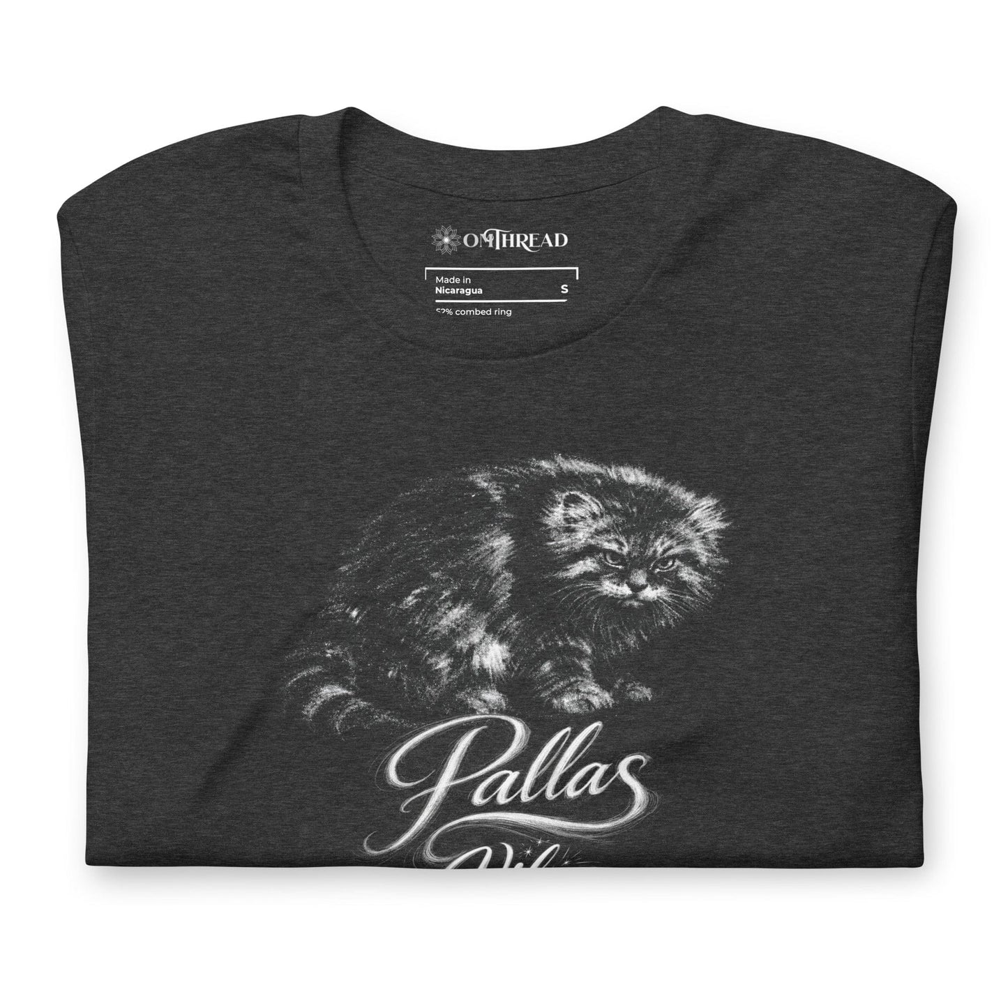 OMTHREAD Pallas Vibe Pallas Cat T-Shirt Grumpy Manul Wildcat Graphic