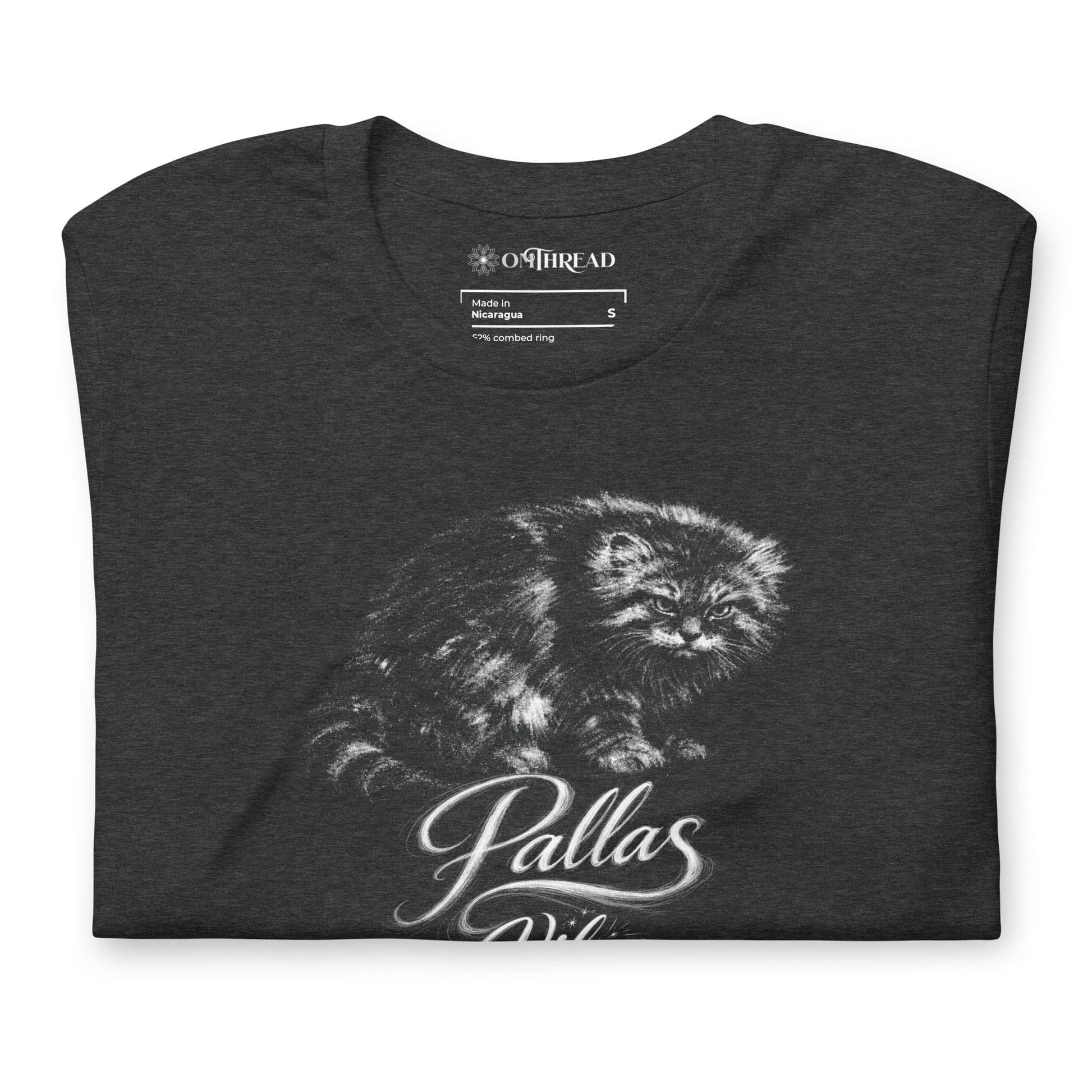 OMTHREAD Pallas Vibe Pallas Cat T-Shirt Grumpy Manul Wildcat Graphic