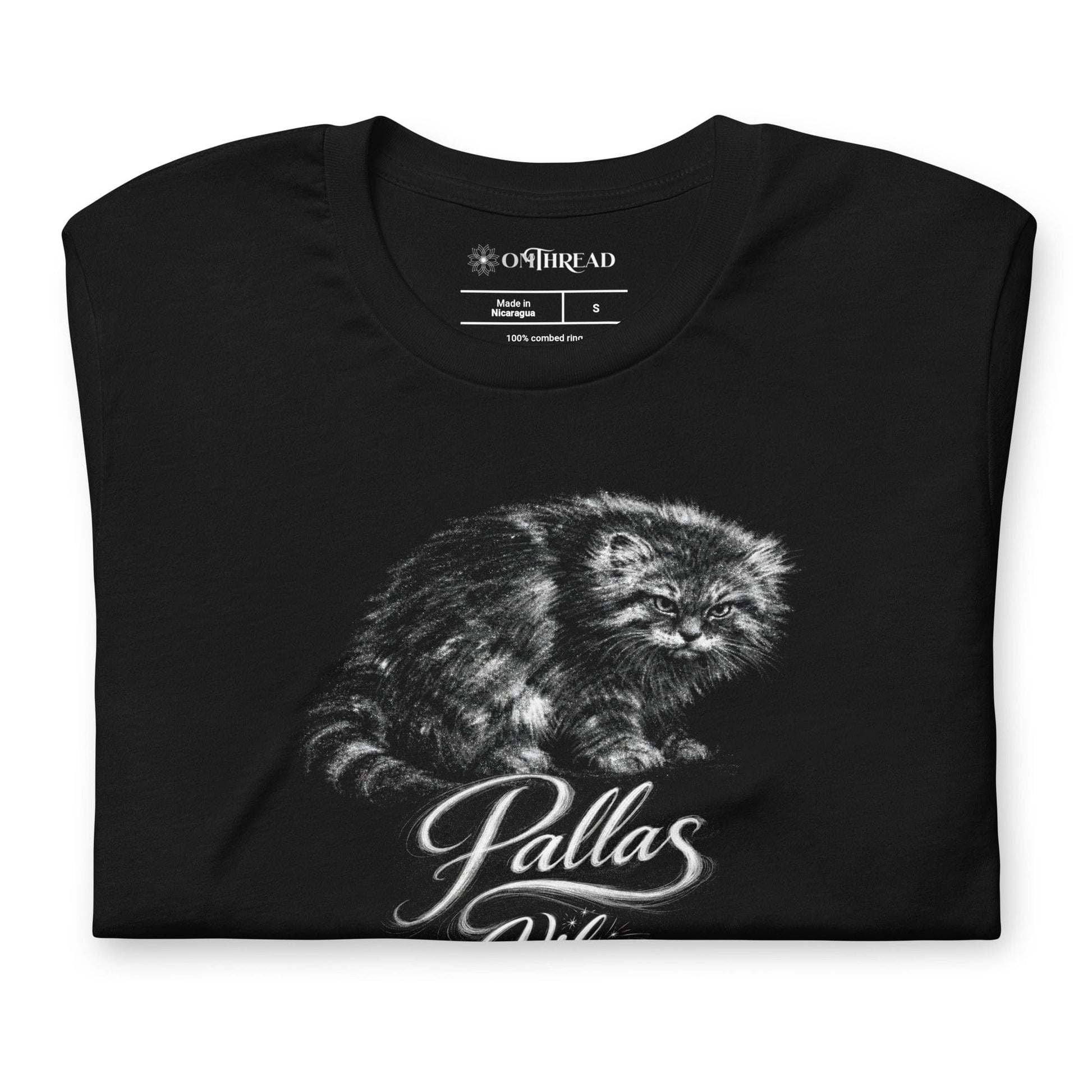 OMTHREAD Pallas Vibe Pallas Cat T-Shirt Grumpy Manul Wildcat Graphic