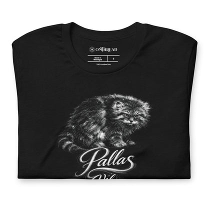 OMTHREAD Pallas Vibe Pallas Cat T-Shirt Grumpy Manul Wildcat Graphic