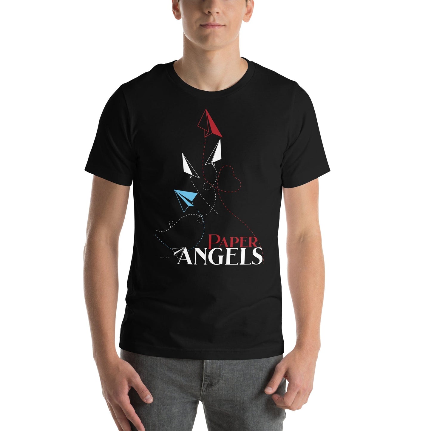 OMTHREAD Paper Angels, Soar with Precision USA Tee