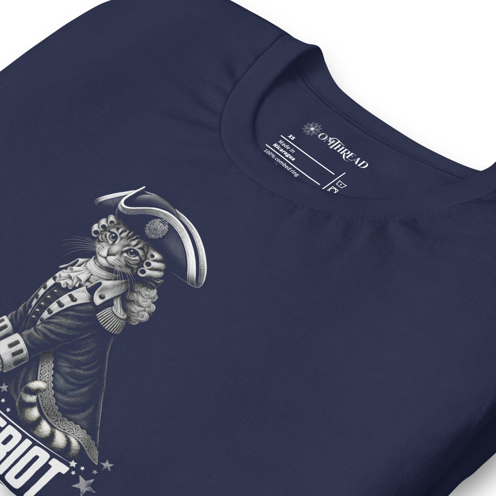 OMTHREAD Paw Triot Patriot Cat Graphic Shirt July 4th Tee