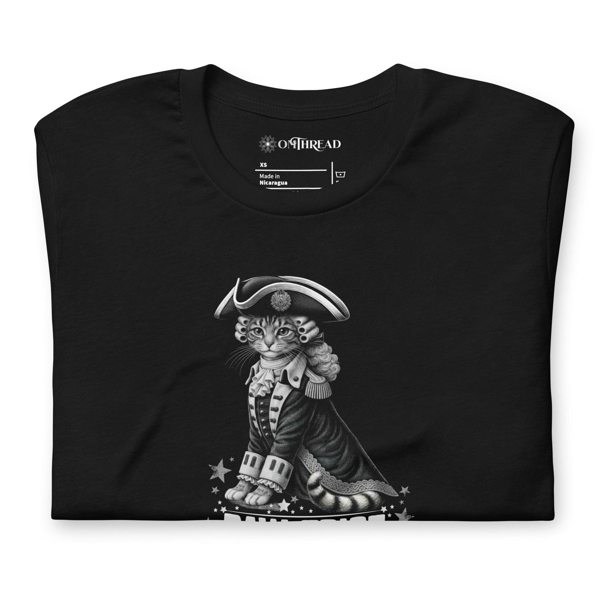 OMTHREAD Paw Triot Patriot Cat Graphic Shirt July 4th Tee