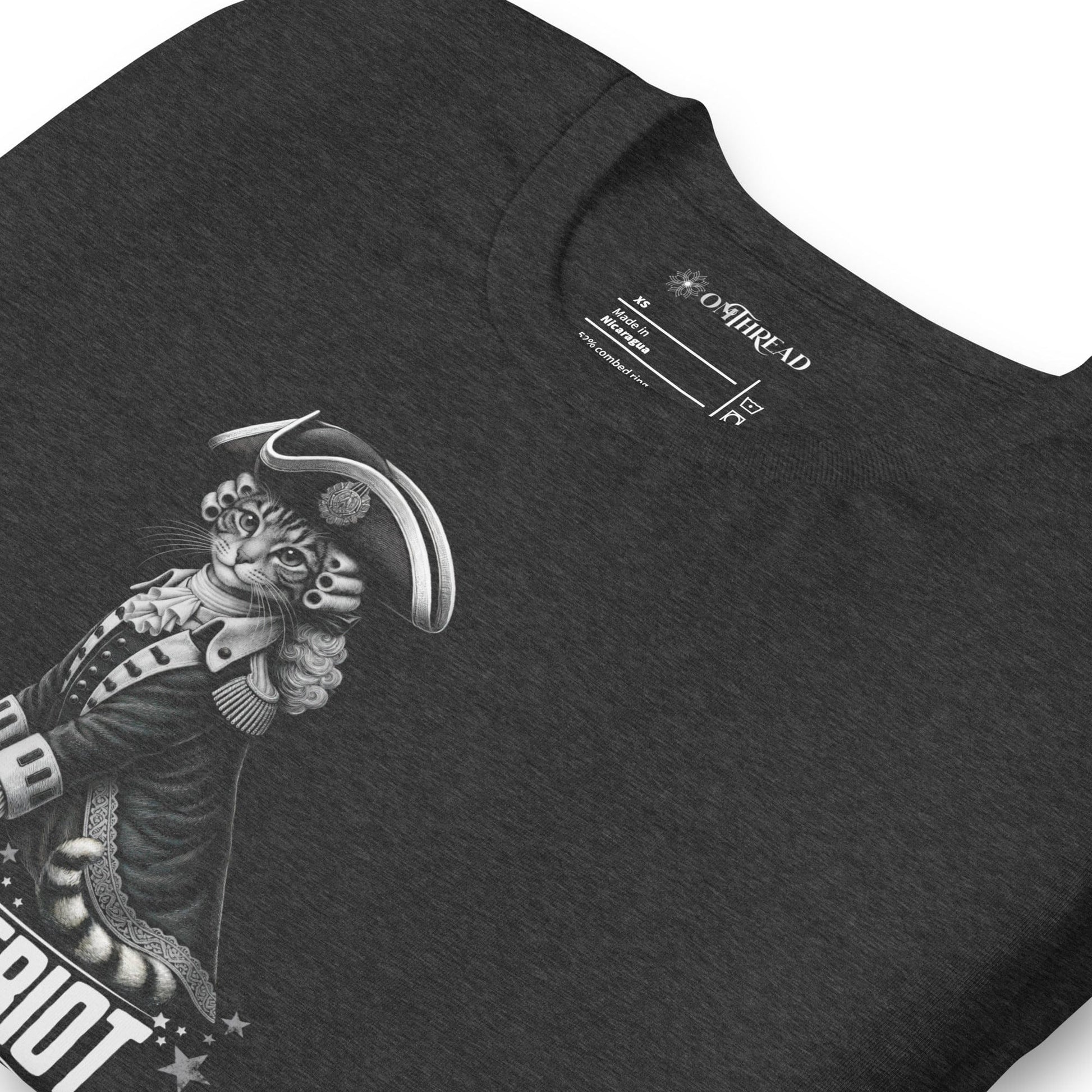 OMTHREAD Paw Triot Patriot Cat Graphic Shirt July 4th Tee