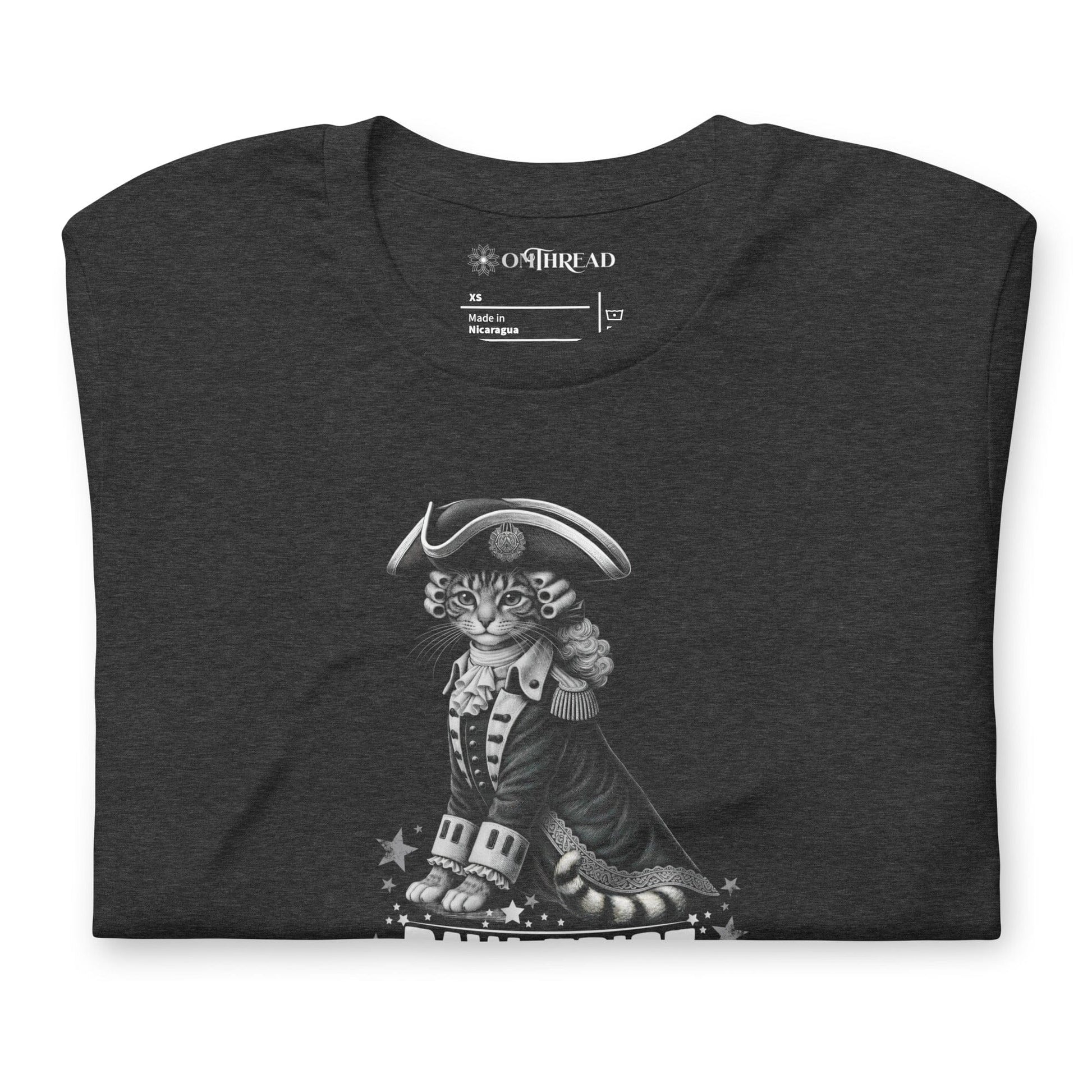 OMTHREAD Paw Triot Patriot Cat Graphic Shirt July 4th Tee