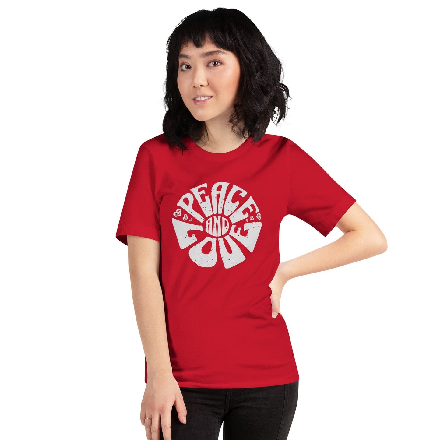 OMTHREAD Peace and Love Motivational Tee