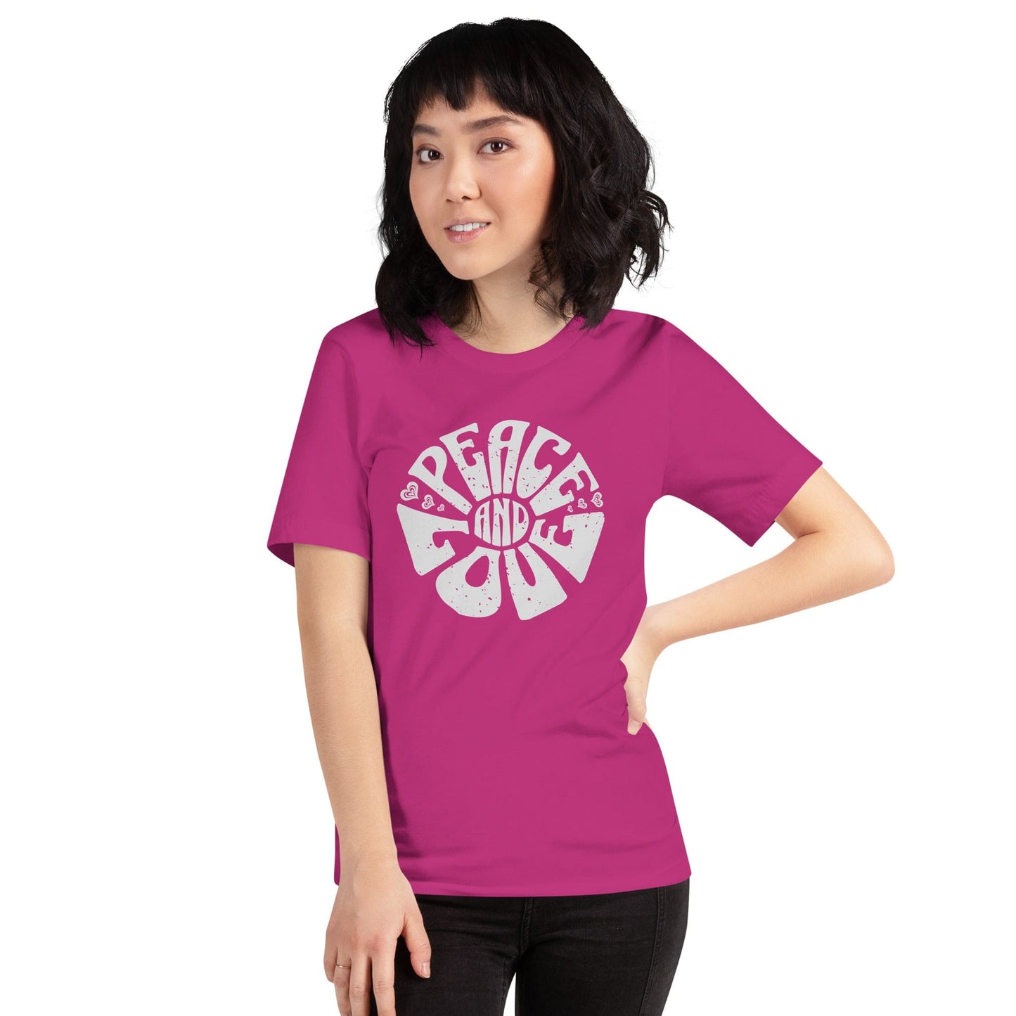 OMTHREAD Peace and Love Motivational Tee