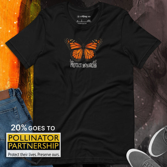 OMTHREAD Protect Monarchs Butterfly Shirt – Save the Monarch T-Shirt for Nature Lovers | OMThread
