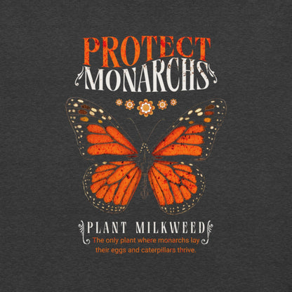 OMTHREAD Protect Monarchs Plant Milkweed Butterfly Conservation T-Shirt