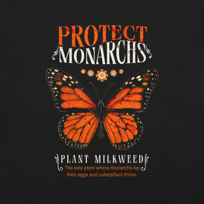 OMTHREAD Protect Monarchs Plant Milkweed Butterfly Conservation T-Shirt