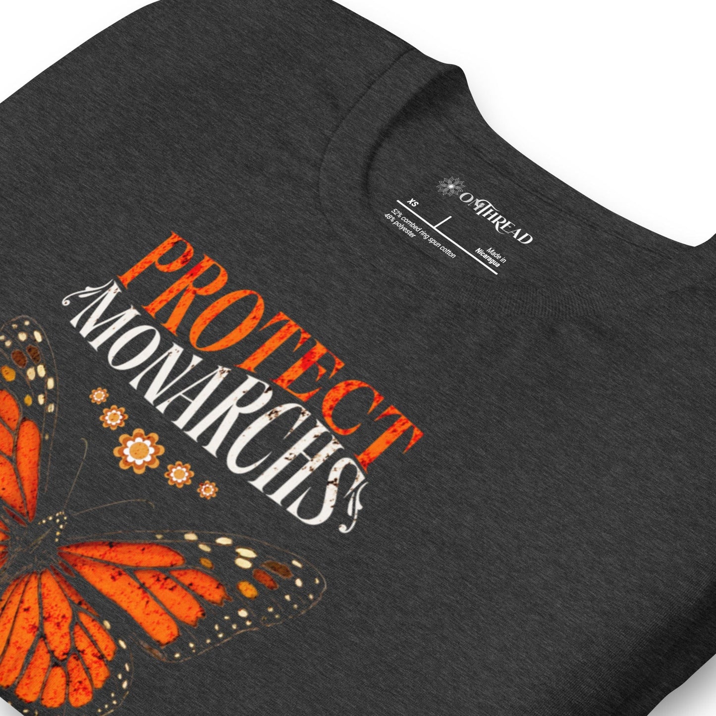 OMTHREAD Protect Monarchs Plant Milkweed Butterfly Conservation T-Shirt