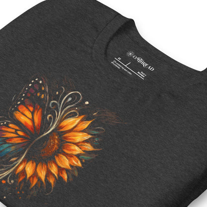 OMTHREAD Protect Pollinators Protect the Future Monarch Butterfly and Sunflower Shirt