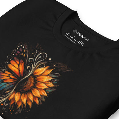 OMTHREAD Protect Pollinators Protect the Future Monarch Butterfly and Sunflower Shirt