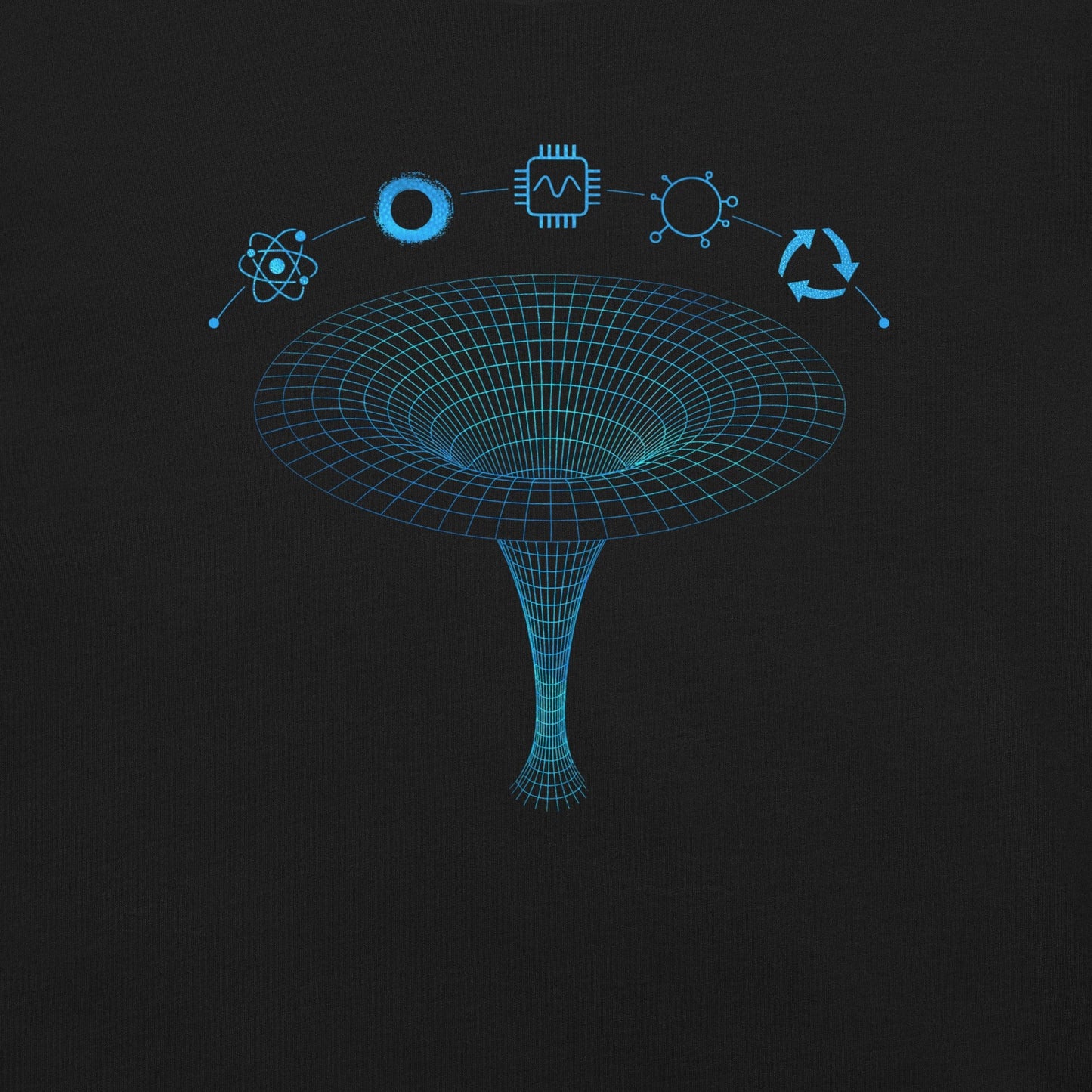 OMTHREAD QMM Blue Print Crew Neck Unisex T-Shirt