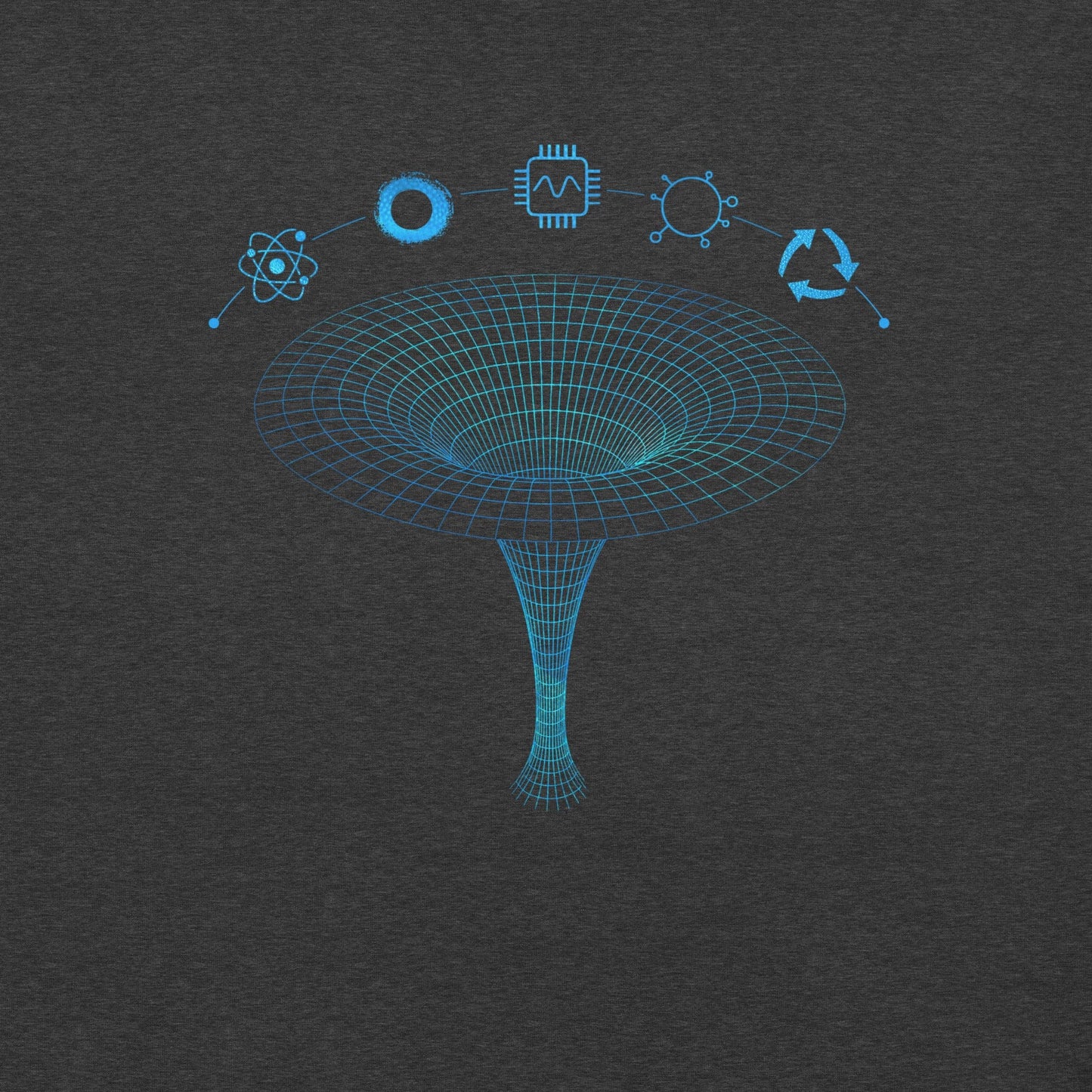 OMTHREAD QMM Blue Print Crew Neck Unisex T-Shirt