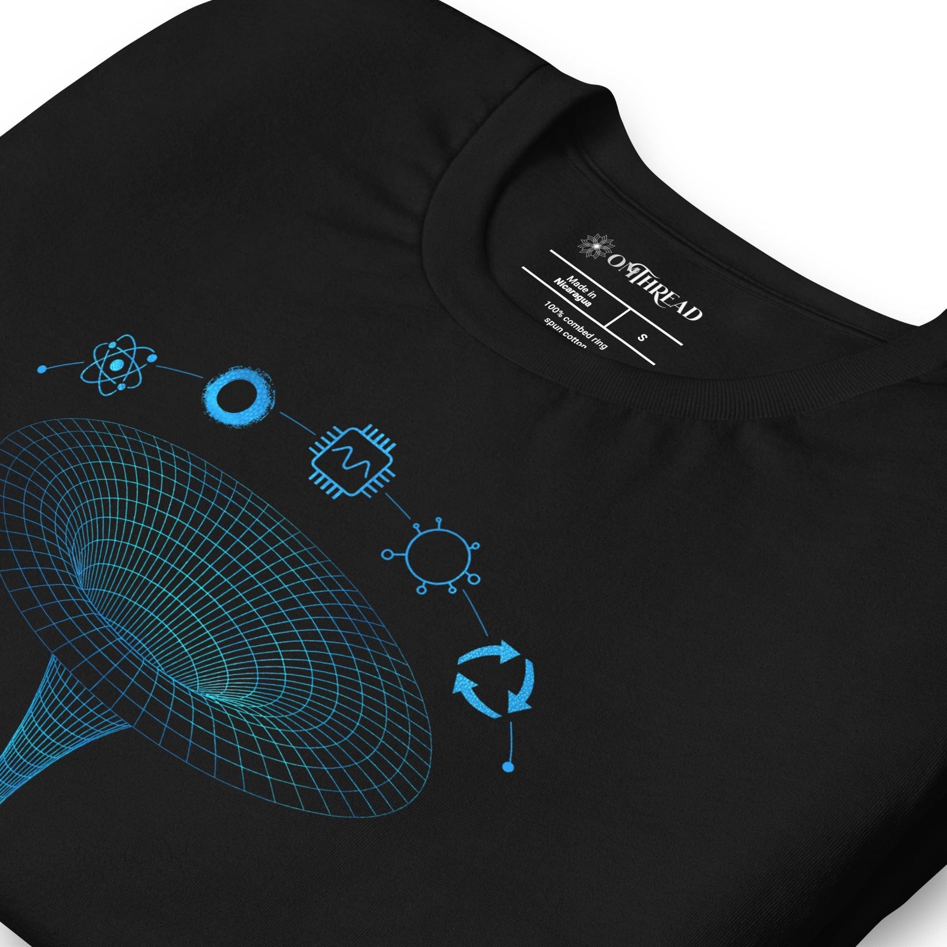 OMTHREAD QMM Blue Print Crew Neck Unisex T-Shirt