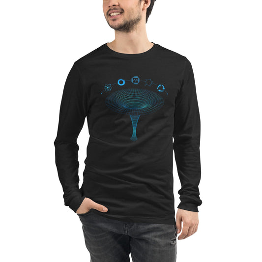 OMTHREAD QMM Blue Print Unisex Long Sleeve Tee