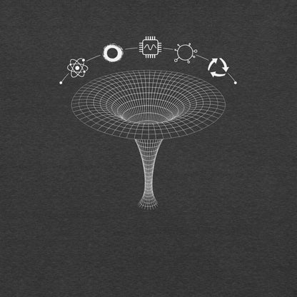 OMTHREAD QMM White Print Crew Neck Unisex T-Shirt