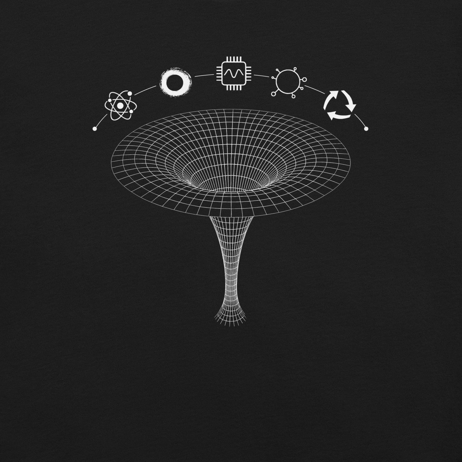 OMTHREAD QMM White Print Crew Neck Unisex T-Shirt