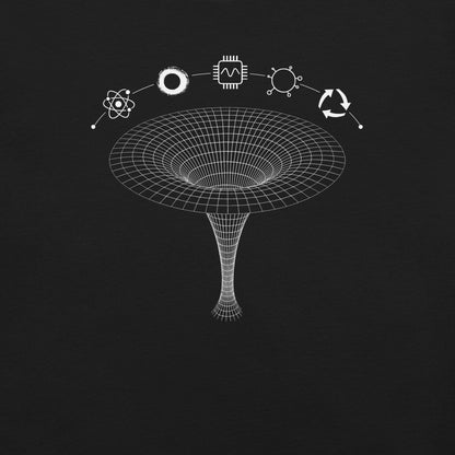 OMTHREAD QMM White Print Crew Neck Unisex T-Shirt