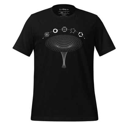 OMTHREAD QMM White Print Crew Neck Unisex T-Shirt