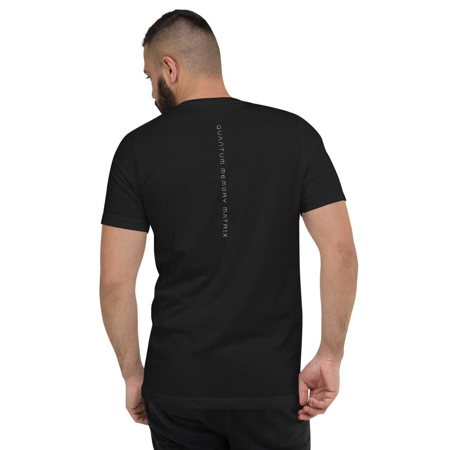 OMTHREAD QMM White Print Unisex V-Neck T-Shirt