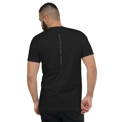 OMTHREAD QMM White Print Unisex V-Neck T-Shirt