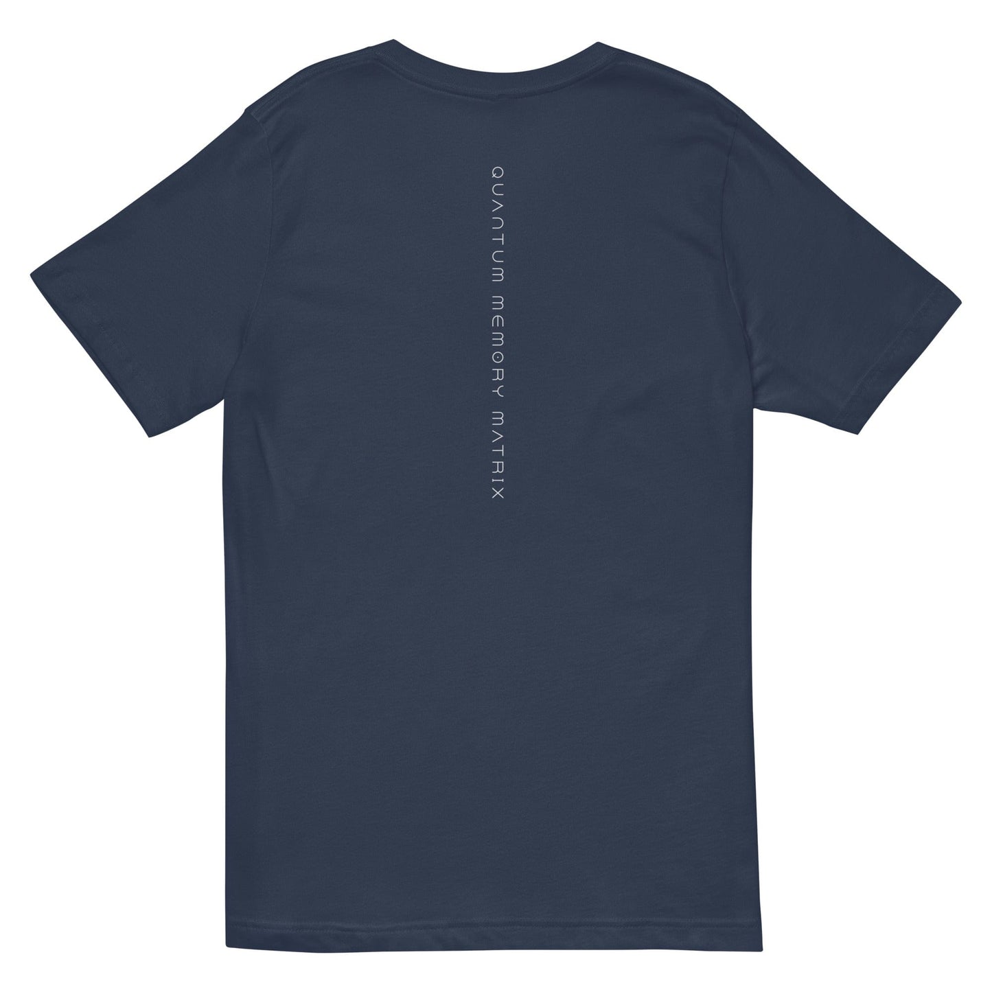 OMTHREAD QMM White Print Unisex V-Neck T-Shirt
