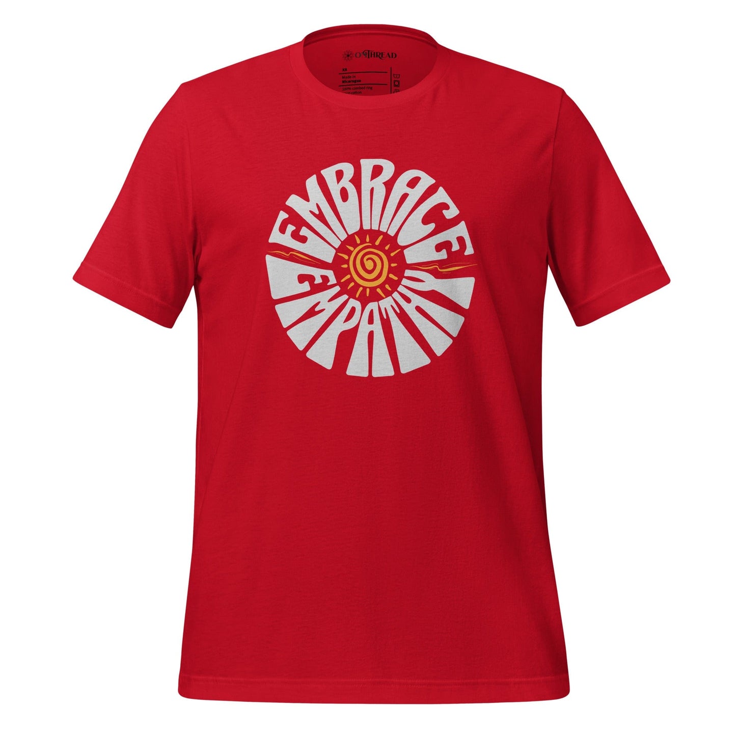 OMTHREAD Red / XS Embrace Empathy - Inspire Connection Tee