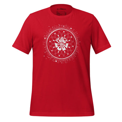 OMTHREAD Red / XS Heart Mandala Peace and Love Tee