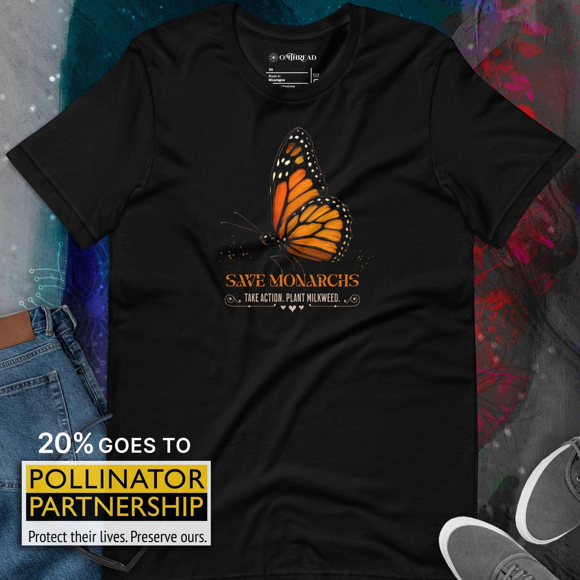 OMTHREAD Save Monarchs Butterfly Conservation Shirt