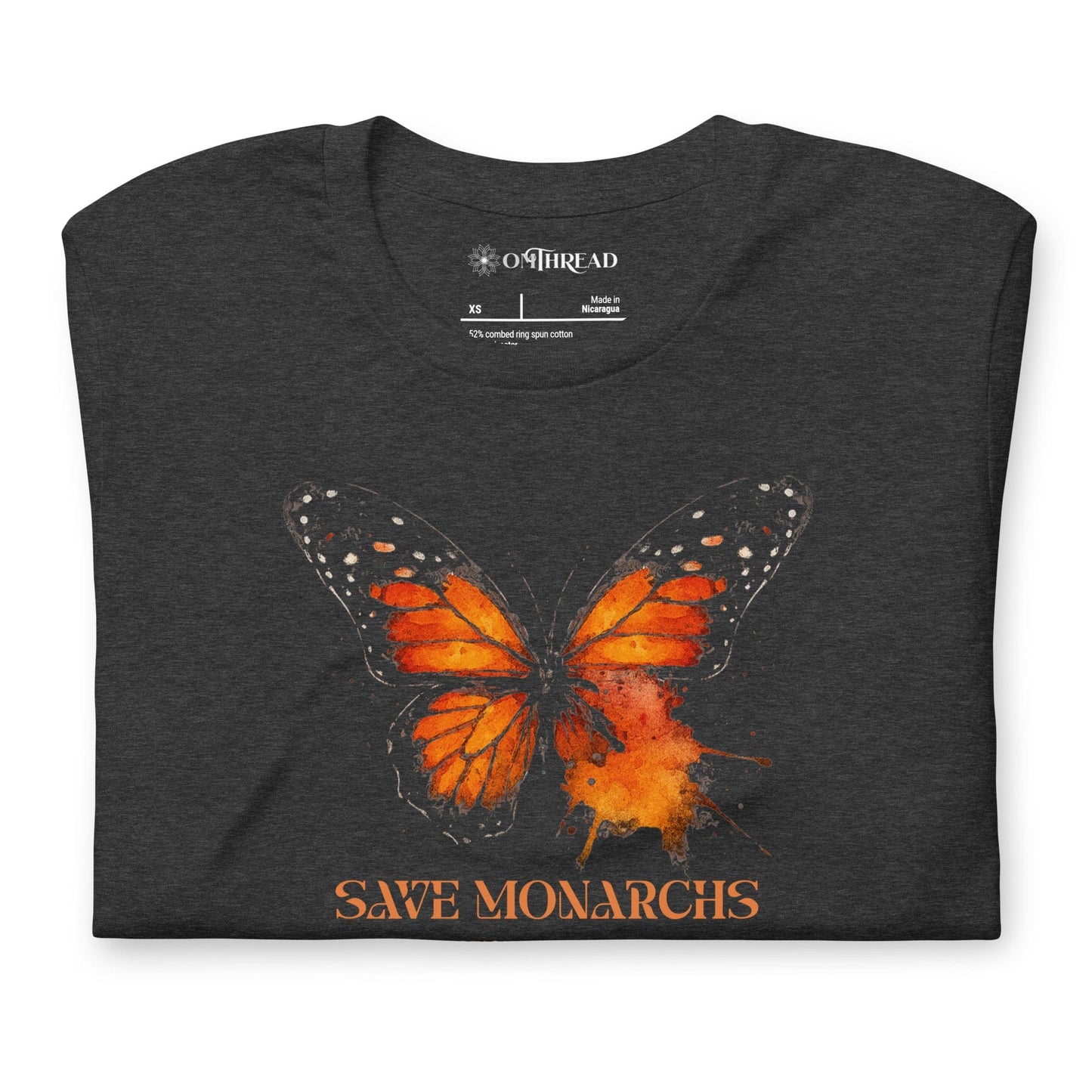 OMTHREAD Save Monarchs Butterfly Shirt Plant Milkweed Conservation Tee by OMThread