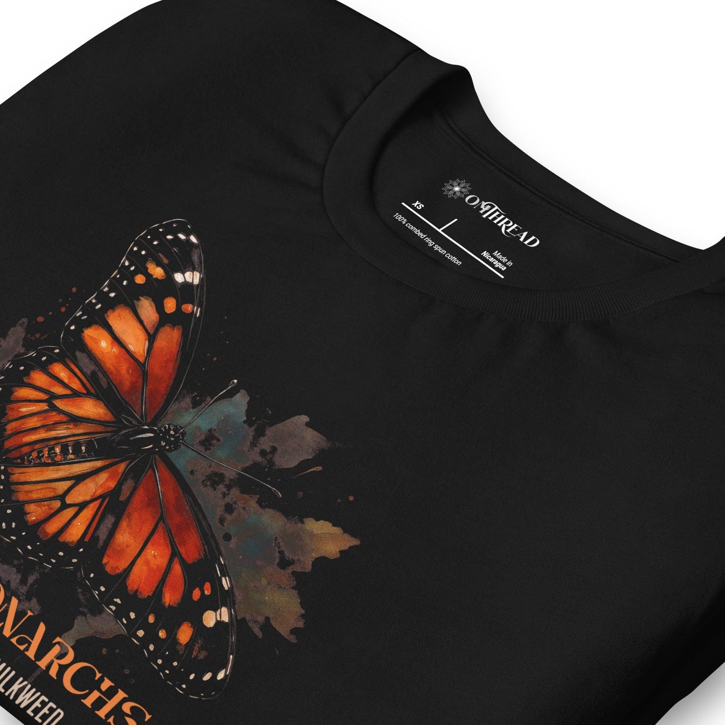 OMTHREAD Save Monarchs Shirt Plant Milkweed Butterfly Conservation Tee