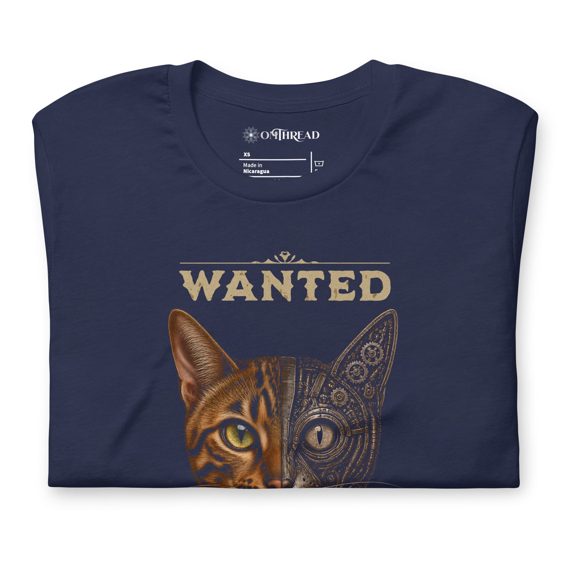 OMTHREAD Schrodinger Bengal Cat Shirt Quantum Physics Science Tee