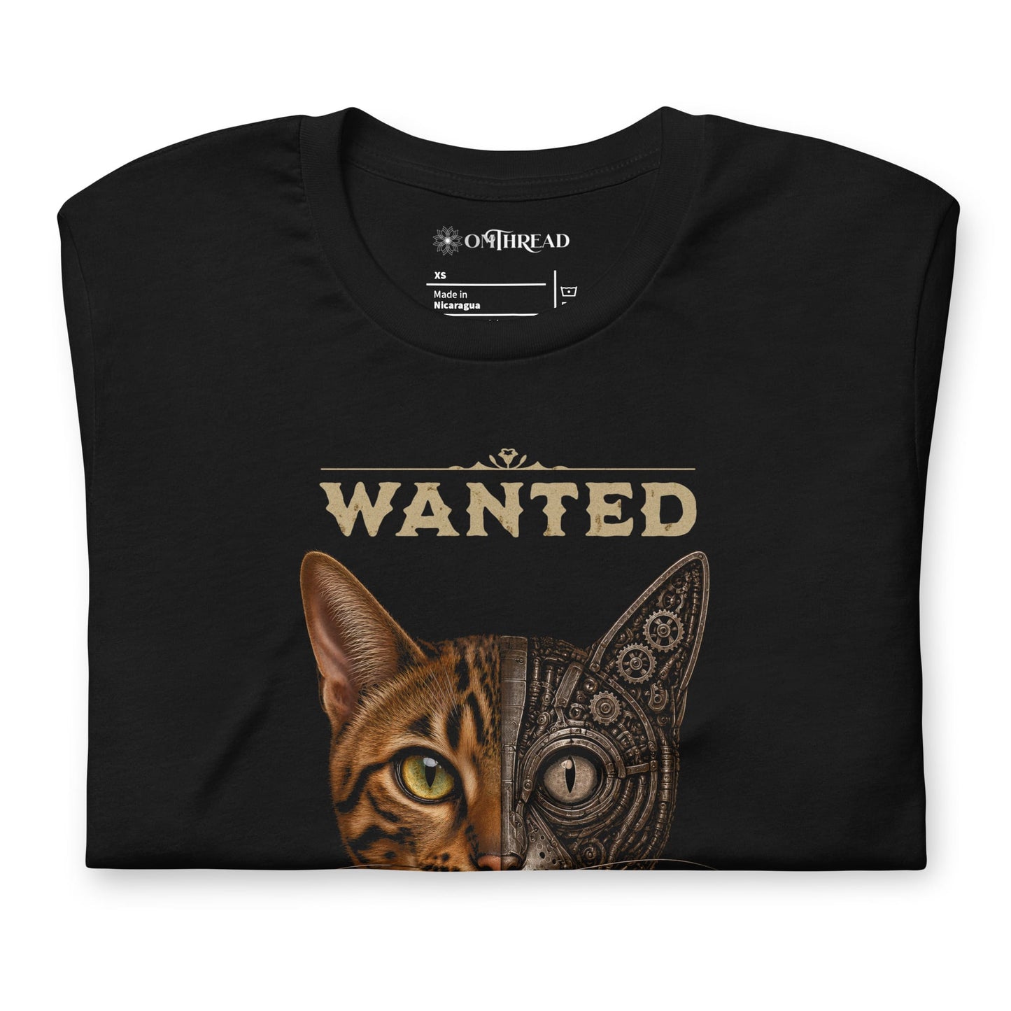 OMTHREAD Schrodinger Bengal Cat Shirt Quantum Physics Science Tee