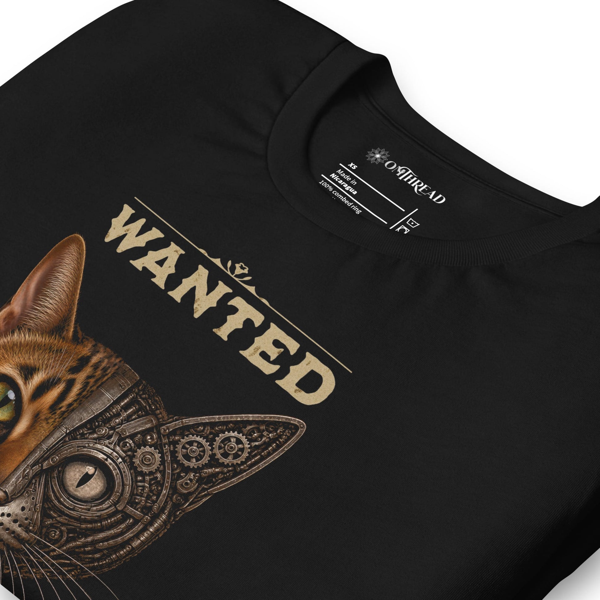 OMTHREAD Schrodinger Bengal Cat Shirt Quantum Physics Science Tee
