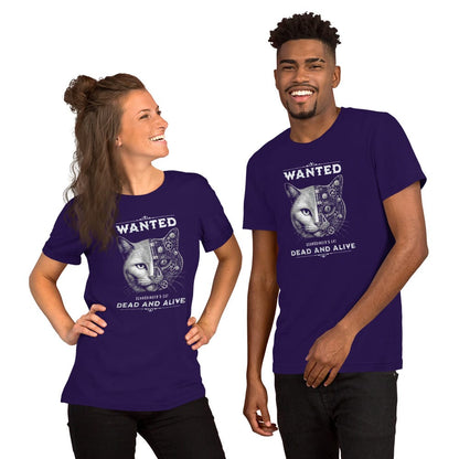 OMTHREAD Schrodinger Cat Shirt Quantum Physics Retro Western