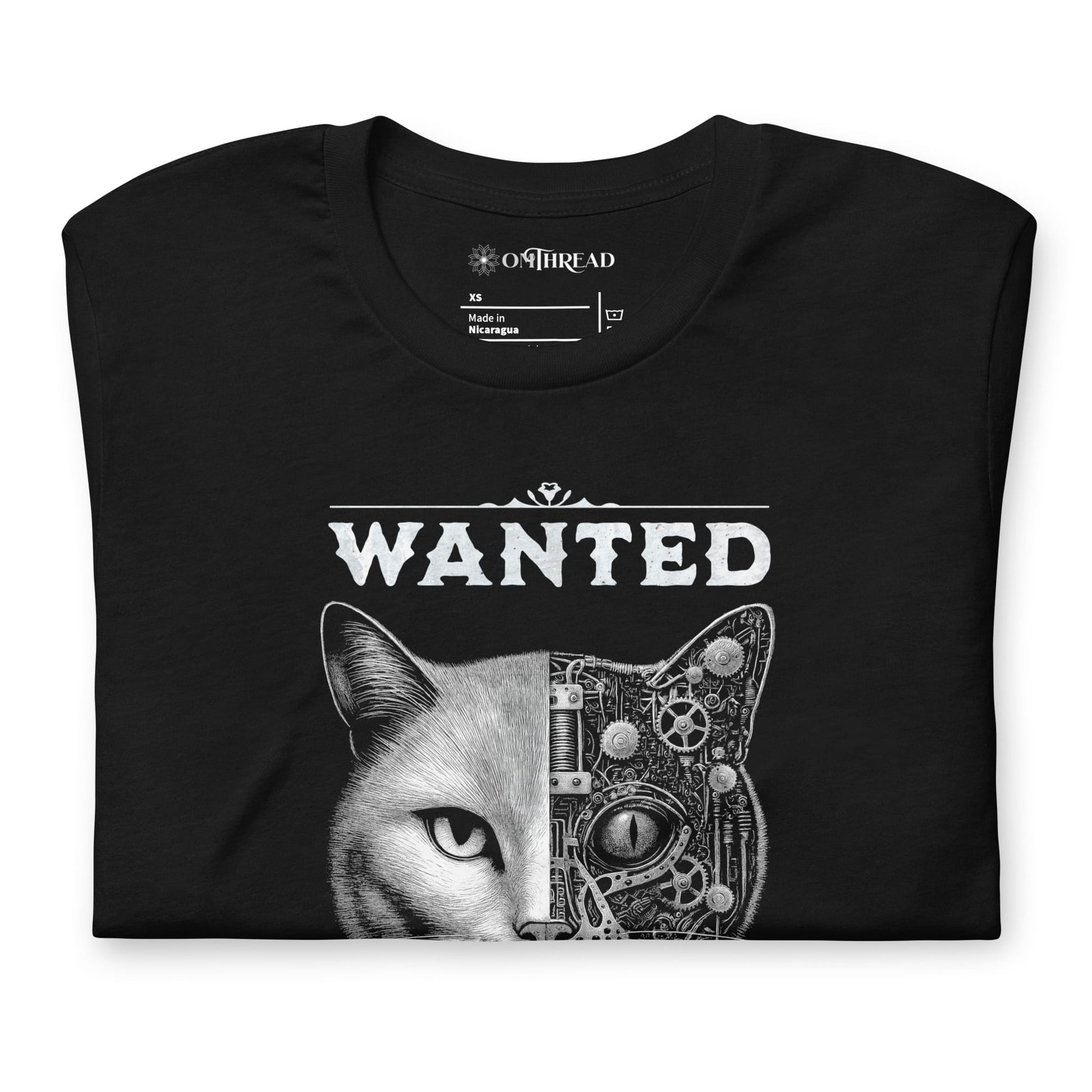 OMTHREAD Schrodinger Cat Shirt Quantum Physics Retro Western