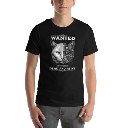 OMTHREAD Schrodinger Cat Shirt Quantum Physics Retro Western