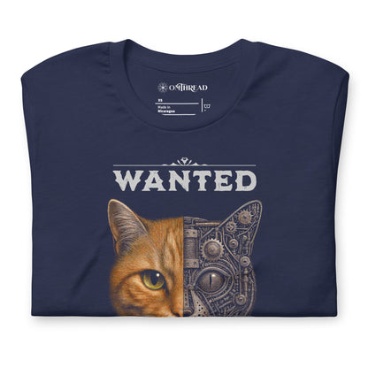 OMTHREAD Schrodinger Orange Tabby Cat Shirt Science Physics Tee