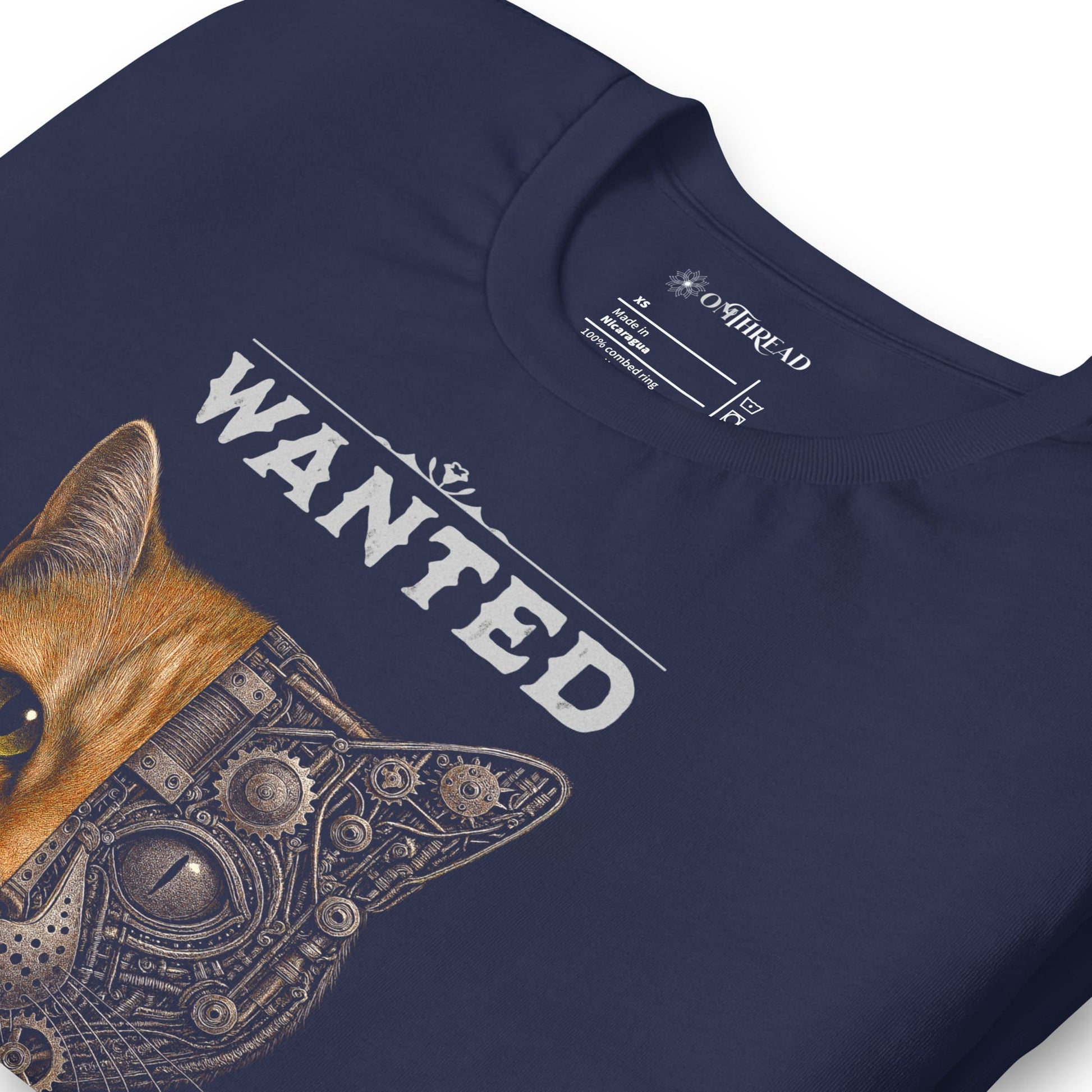 OMTHREAD Schrodinger Orange Tabby Cat Shirt Science Physics Tee