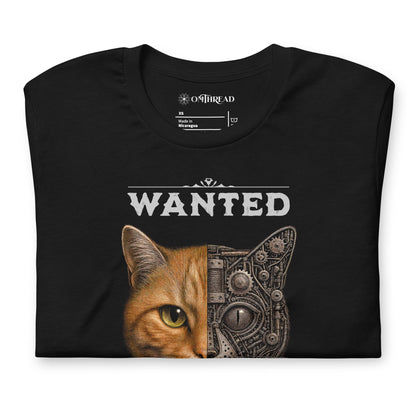 OMTHREAD Schrodinger Orange Tabby Cat Shirt Science Physics Tee
