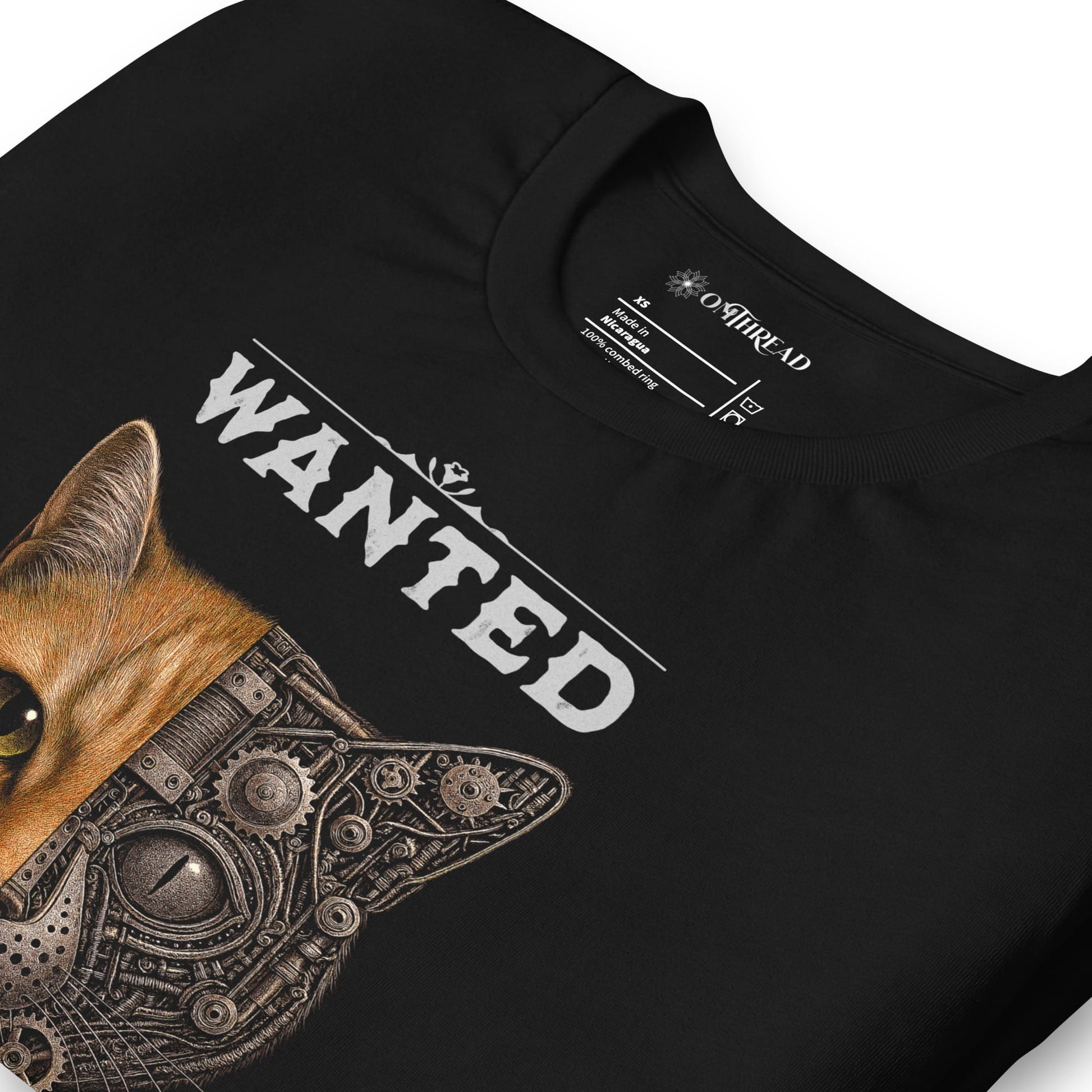 OMTHREAD Schrodinger Orange Tabby Cat Shirt Science Physics Tee